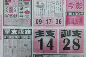 10/25  天天今彩-今彩539參考