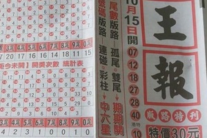 10/18  王報-六合彩參考