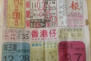 3/21 中國新聞報-六合彩參考