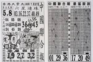 7/27  中國聯合報紙-六合彩參考.jpg