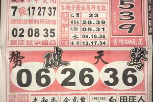 4/28-4/29  福氣539-今彩539參考  