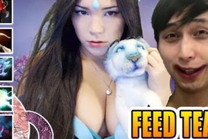 SingSing playing with beautiful girls