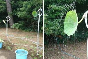 【視頻】 網友逛日本庭園突然發現「路邊灑水器」怪怪的，看到「正版的蓮蓬頭」後馬上笑了出來！